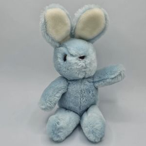 Gund Vintage 1982 Rare Plush Blue Bunny Rabbit White Ears and Tail